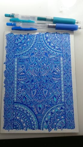 ボールペン 幾何学模様 サラサクリップ