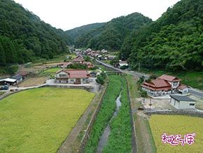 宇都井駅周辺の集落