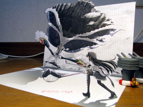 水鳥なや 3Dアート 艦これ ごちうさ まどマギ チノ 島風 ほむら まどか