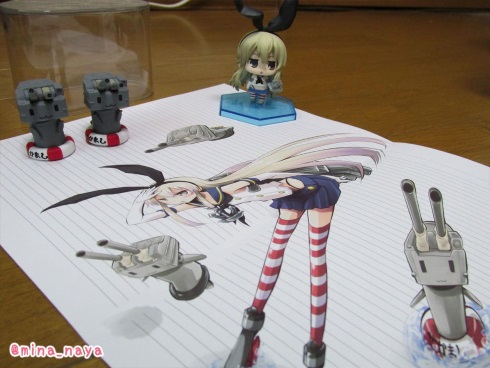 水鳥なや 3Dアート 艦これ ごちうさ まどマギ チノ 島風 ほむら まどか