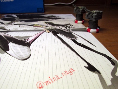 水鳥なや 3Dアート 艦これ ごちうさ まどマギ チノ 島風 ほむら まどか