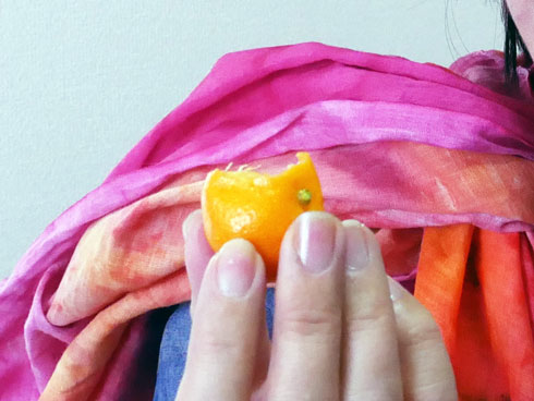 カラマンシーをかじったところ