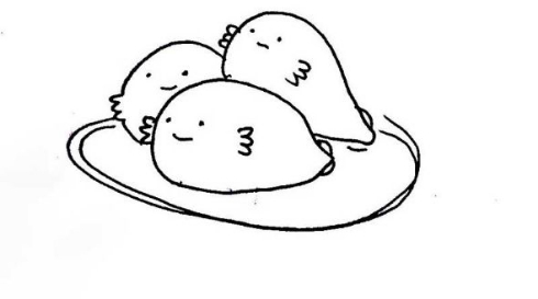 いちごミルク ウーパールーパー 団子