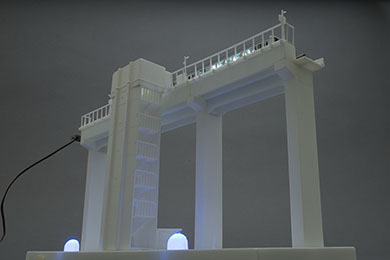 天空の城 三江線 廃線 宇都井駅 プラモ