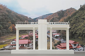 天空の城 三江線 廃線 宇都井駅 プラモ