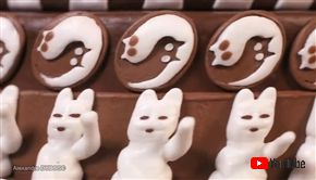 猫がくるくる動き出す　ゾートロープ型ケーキがかわいい