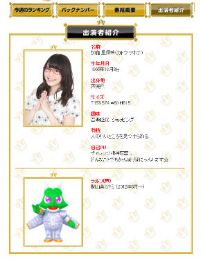 TBSテレビ ランク王国 情報バラエティー 最終回 ラルフ ランキング 加藤里保菜