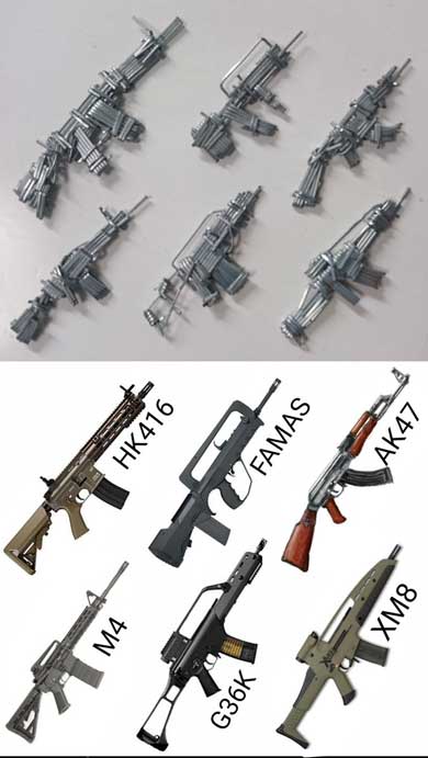 ホッチキス 針 制作 銃火器