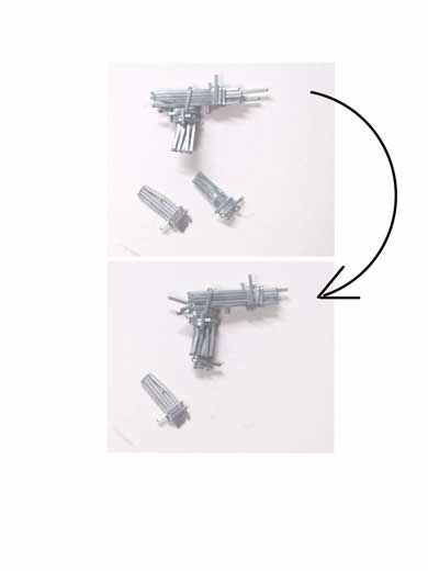 ホッチキス 針 制作 銃火器