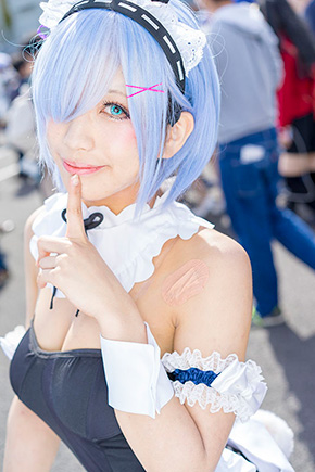 AnimeJapan 2018 コスプレ アニメ コスプレ コスプレイヤー リゼロ レム 望月もち子