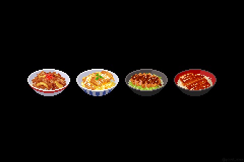 ZIMA ドット絵 丼