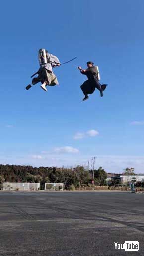 ソフトバンク 私立スマホ中学 ジェット 侍 チャンバラ 森翔太 動画