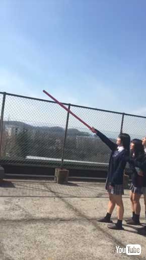 ソフトバンク 私立スマホ中学 ジェット 侍 チャンバラ 森翔太 動画