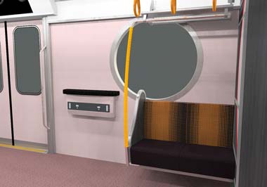 車端部には東京メトロ初の丸窓を採用