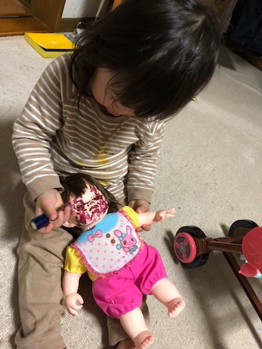 ぽぽちゃんの顔