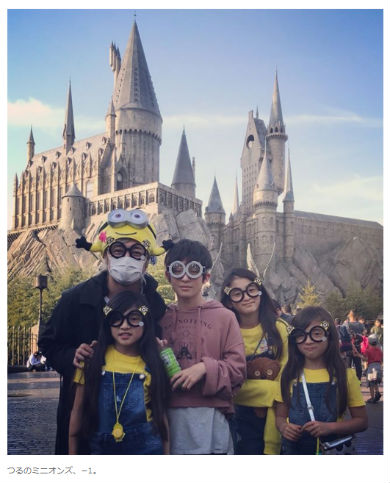 つるの剛士 家族 イクメン 俳優 ユニバーサル・スタジオ・ジャパン ミニオンズ USJ