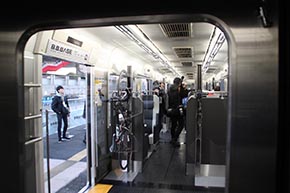 B.B.BASE JR東日本 輪行 サイクリスト 両国