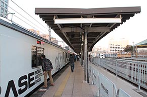 B.B.BASE JR東日本 輪行 サイクリスト 両国