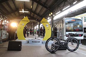 B.B.BASE JR東日本 輪行 サイクリスト 両国