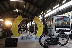 B.B.BASE JR東日本 輪行 サイクリスト 両国