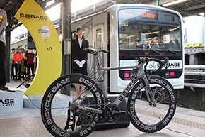 B.B.BASE JR東日本 輪行 サイクリスト 両国