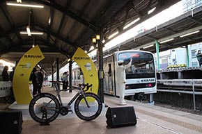 B.B.BASE JR東日本 輪行 サイクリスト 両国