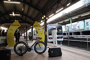 B.B.BASE JR東日本 輪行 サイクリスト 両国