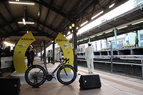 B.B.BASE JR東日本 輪行 サイクリスト 両国