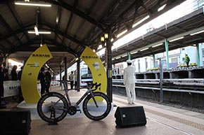 B.B.BASE JR東日本 輪行 サイクリスト 両国