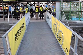 B.B.BASE JR東日本 輪行 サイクリスト 両国