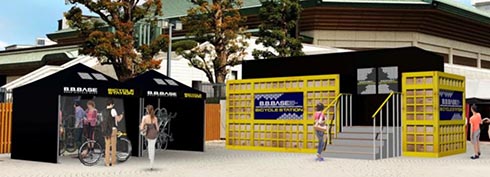 B.B.BASE JR東日本 輪行 サイクリスト 両国