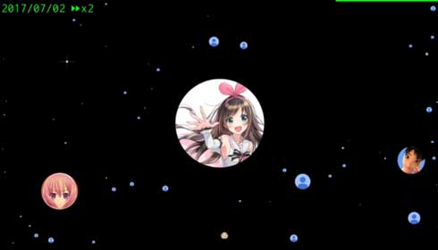 バーチャルYouTuber チャンネル登録者数 変化 アイコン ニコニコ動画 宇宙