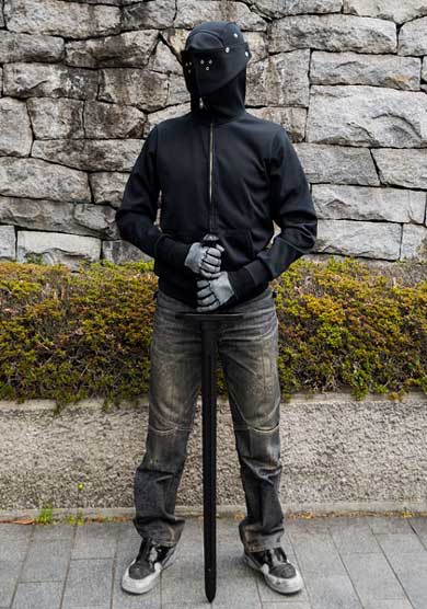 アーマーパーカー フルヘルム フード 甲冑 アイテムヤ コスパ