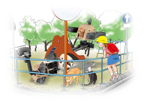 ねこぶそう 猫 武装 バンダイ エイプリルフール ホビー