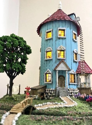 本物みたい！ パーツまで手作りしたミニチュアムーミンハウスが
