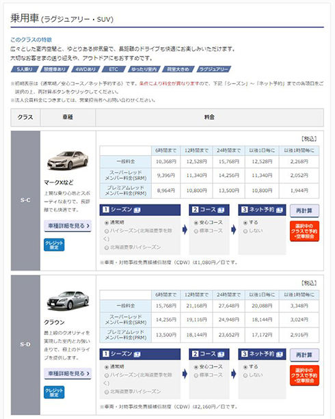 ニッポンレンタカー 乗用車 禁煙 レンタカー