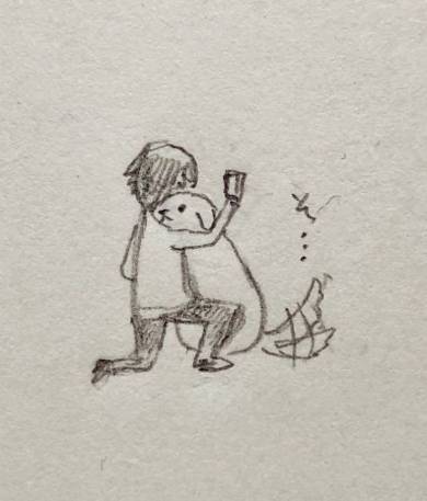 ワンコの写真を撮っている人 星野菜月