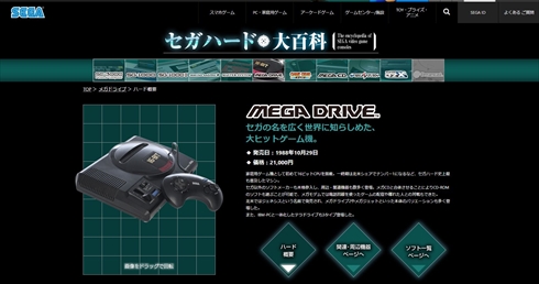 セガ セガゲームス メガドライブ メガドラ