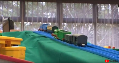 急こう配をのぼる