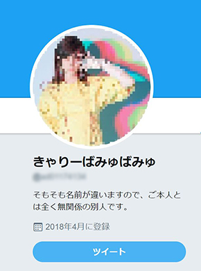 Twitter なりすまし