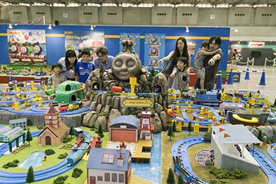 「きかんしゃトーマス」ブースの展示イメージ