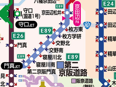第二京阪あたりの地図