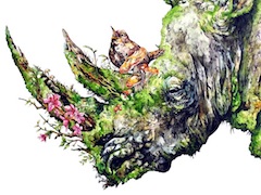 花ライオンの咆哮 (版画版 大) | 切り絵屋 星先こずえ