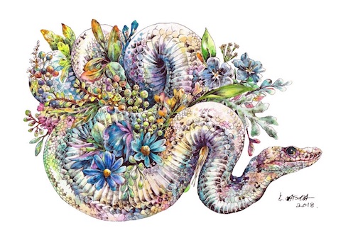 絵画】「夏の水辺の生き物」 細密画 真作｜Yahoo!フリマ（旧