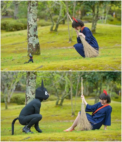 人形のジジが人間のジジになる写真