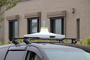 上はレーダーセンサーがクルクル回っていました