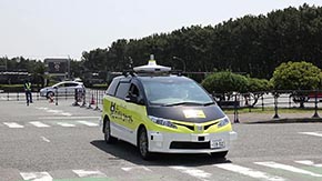 今回は封鎖環境内の辻堂海浜公園東駐車場へ配送