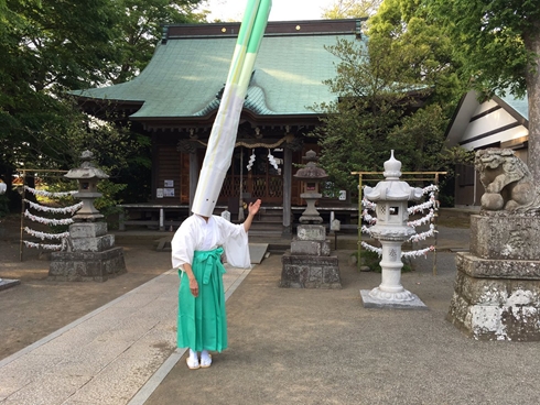 有鹿神社 パンダ宮司 ネギ 禰宜