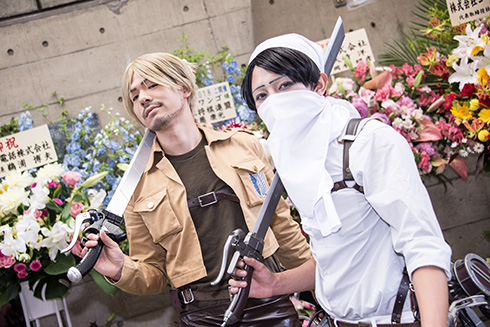 ニコニコ超会議 コスプレイヤー 幕張メッセ ニコニコ動画 アニメ 漫画 進撃の巨人 リヴァイ ミケ・ザカリアス