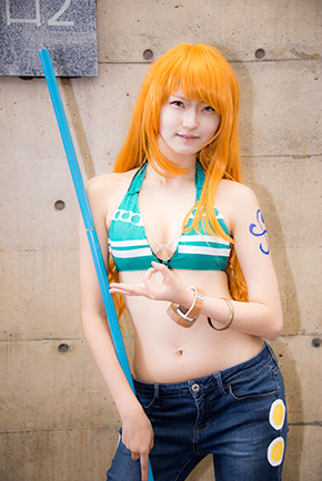 ニコニコ超会議 コスプレイヤー 幕張メッセ ニコニコ動画 アニメ 漫画 ワンピース ナミ